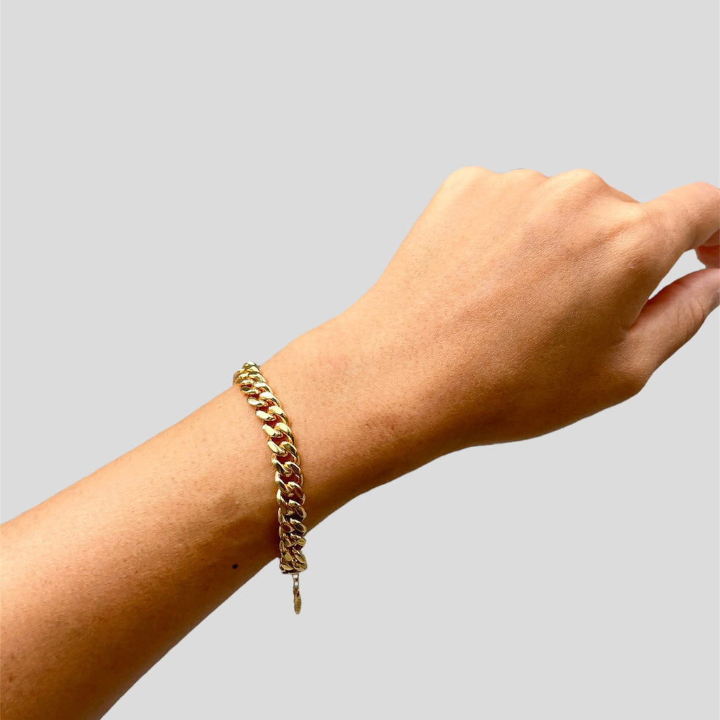bold curb chain bracelet