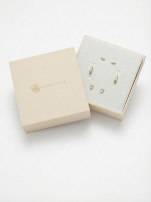 mini opal stud earrings