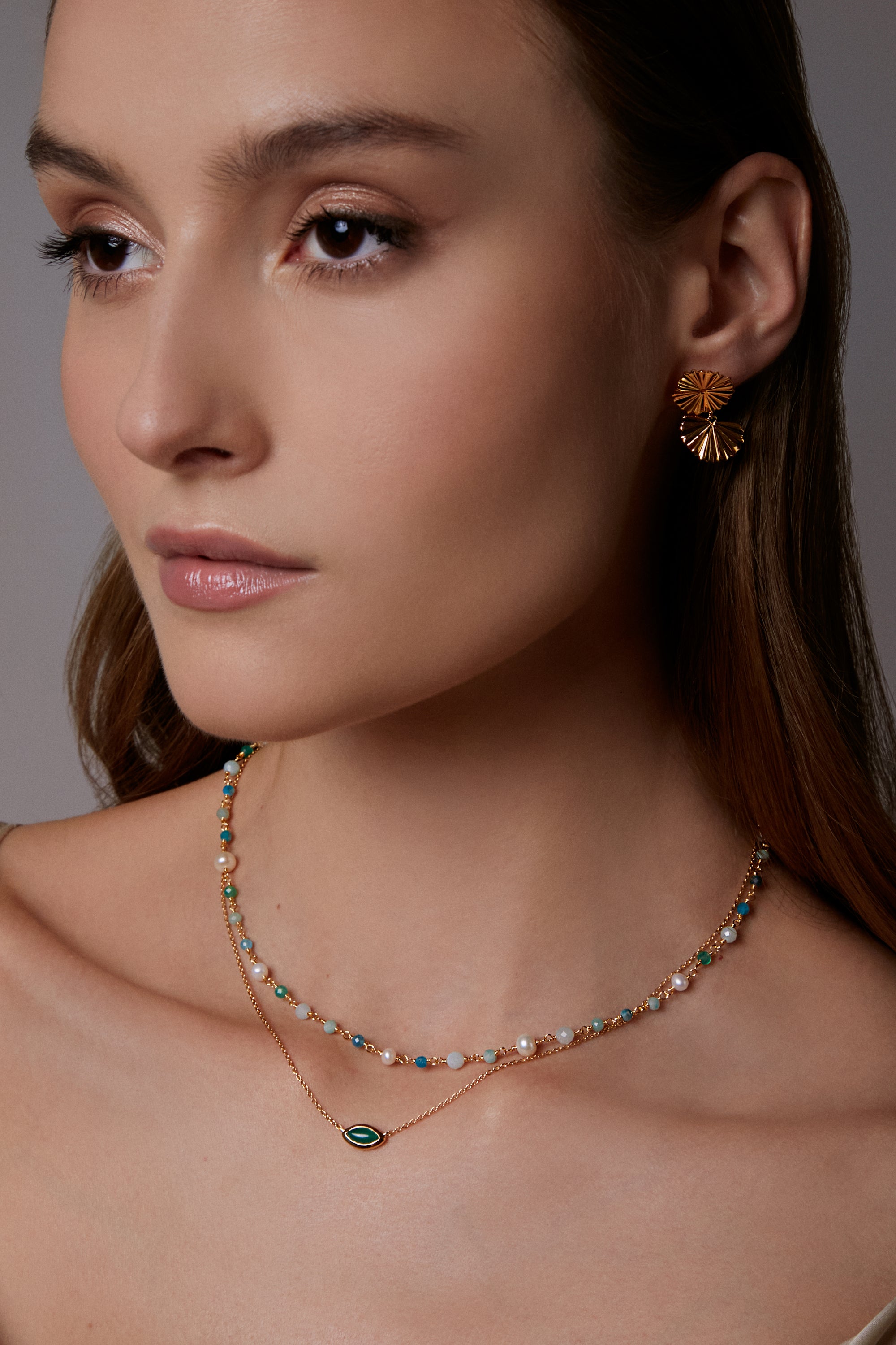 Oceanic gems choker necklace