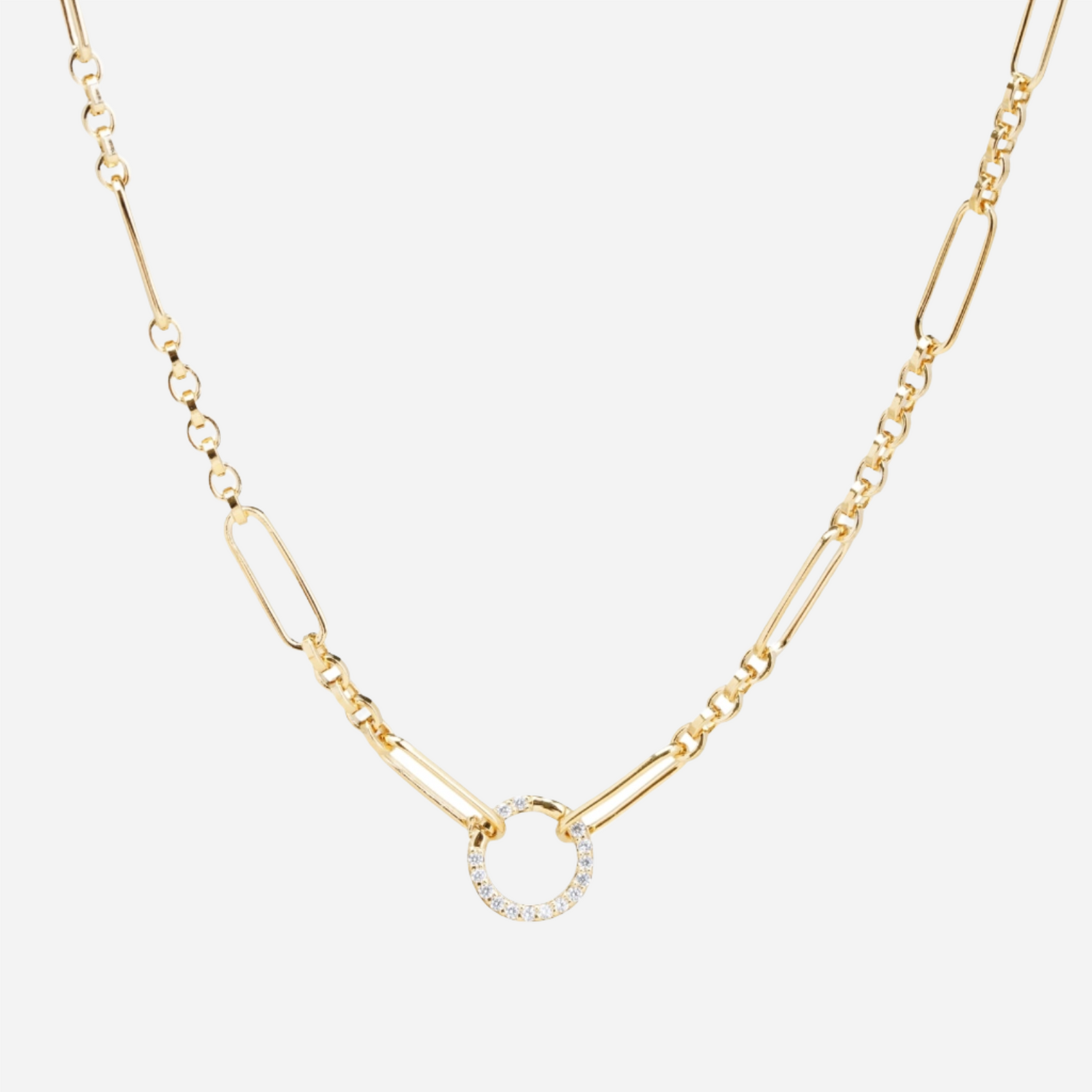 luxe chain connection necklace