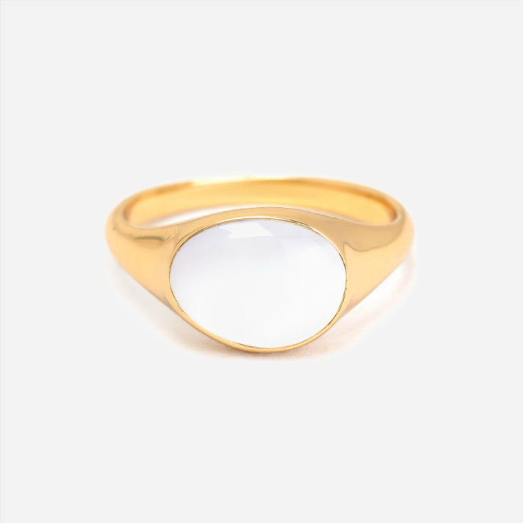 mother of pearl ring