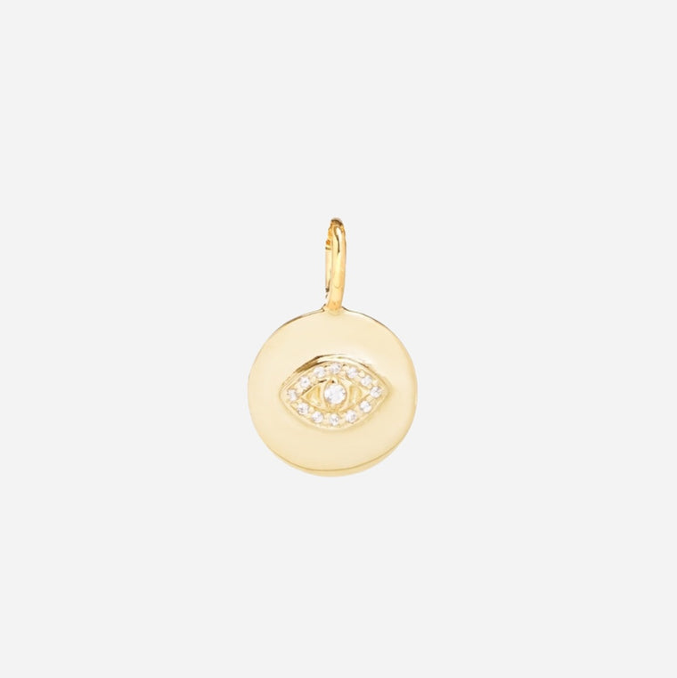 evil eye pendant with gemstones