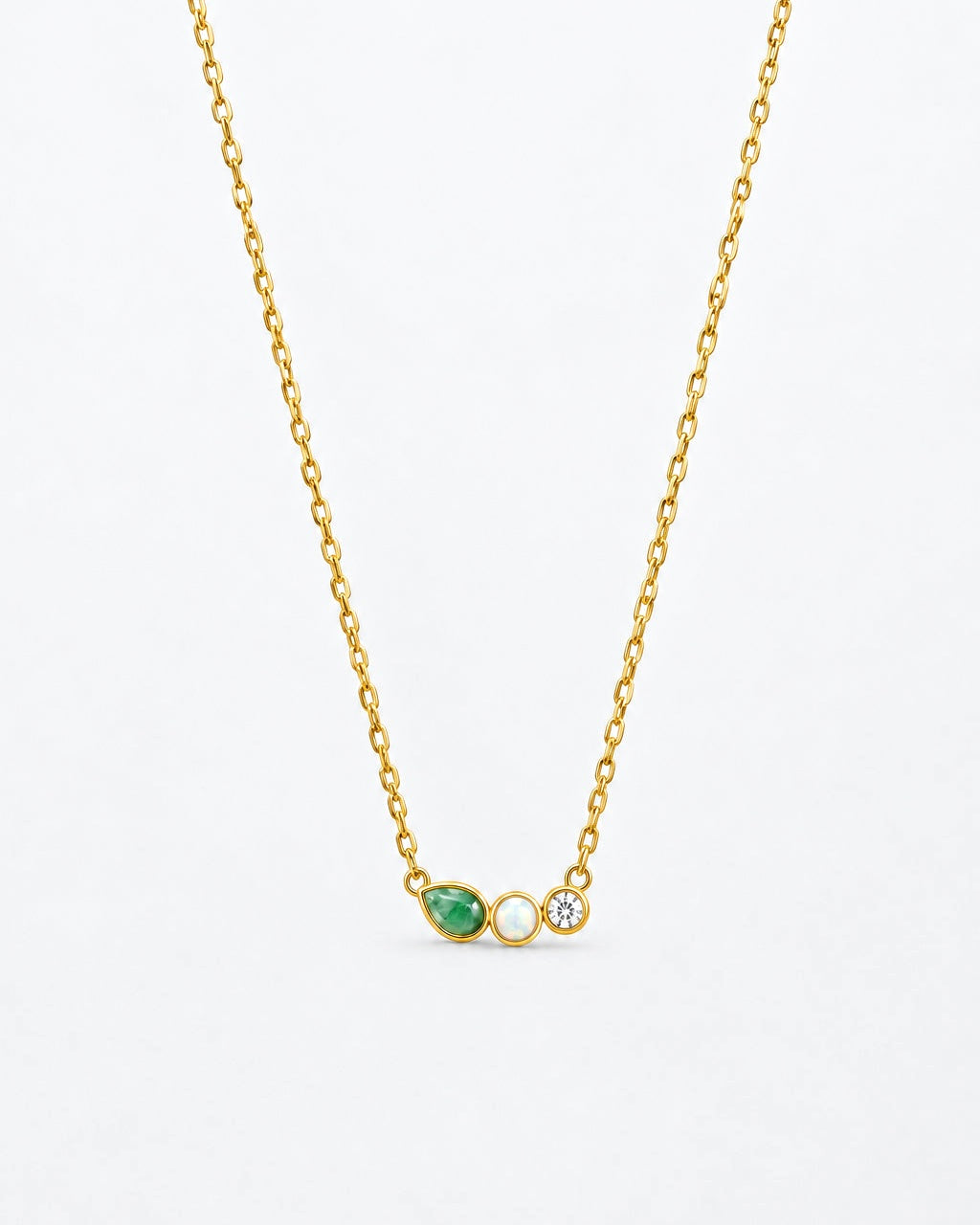 The Aurora Dew Necklace - Aventurine