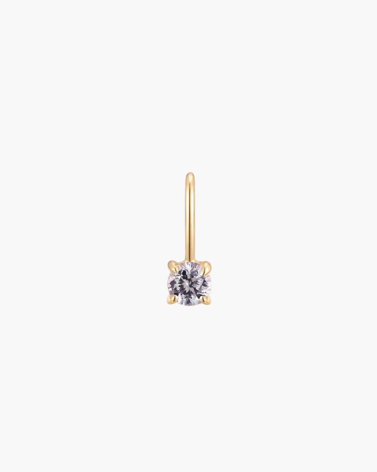 June birthstone alexandrite solid gold charm