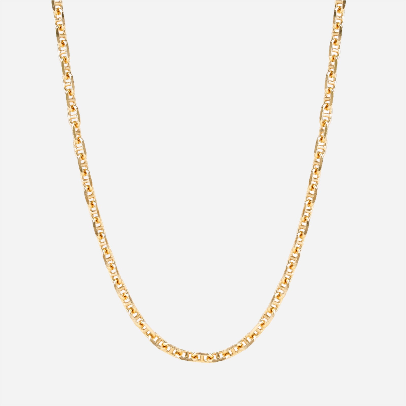 gold mariner link chain necklace