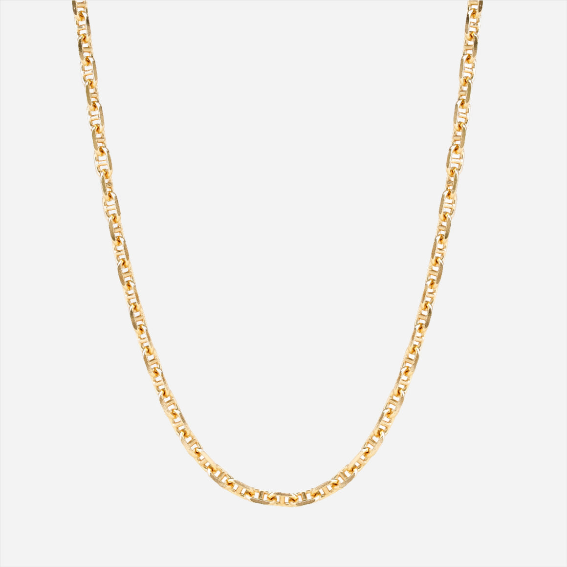 gold mariner link chain necklace