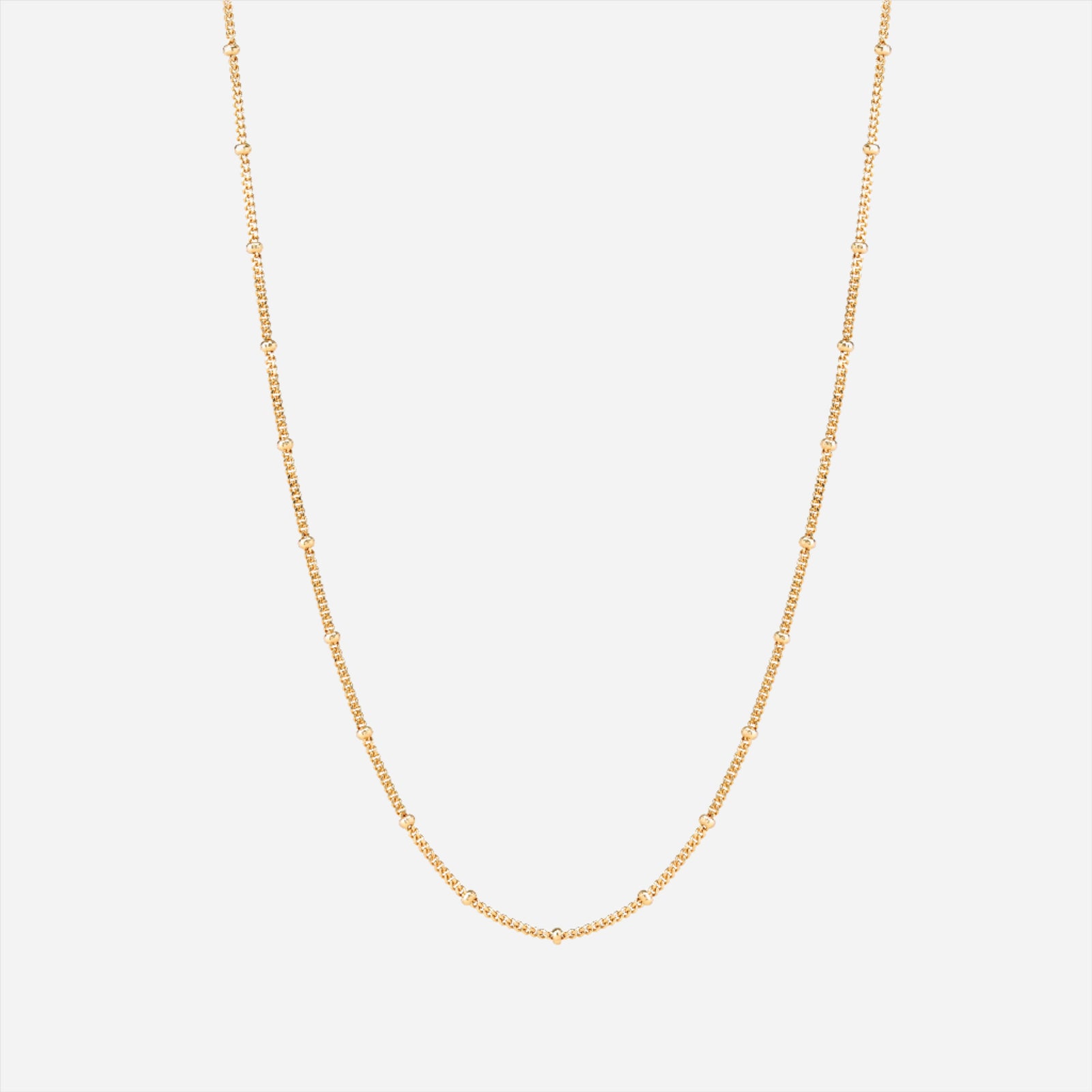 beaded satellite chain necklace