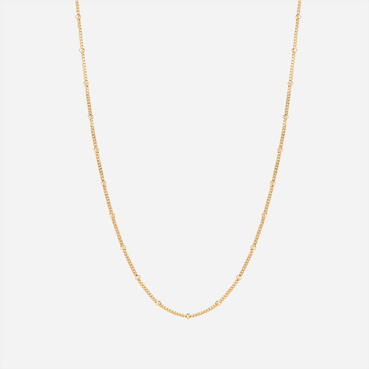 beaded satellite chain necklace