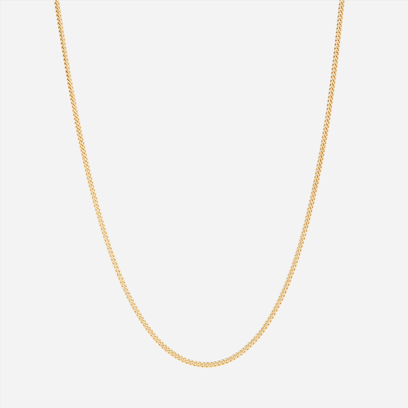 curb chain necklace - gold