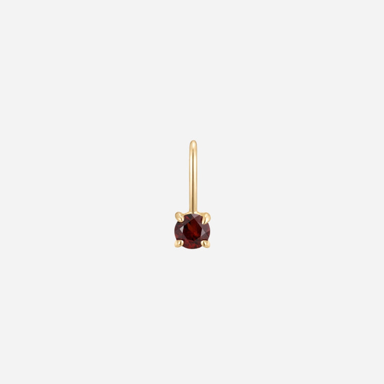 january I garnet charm