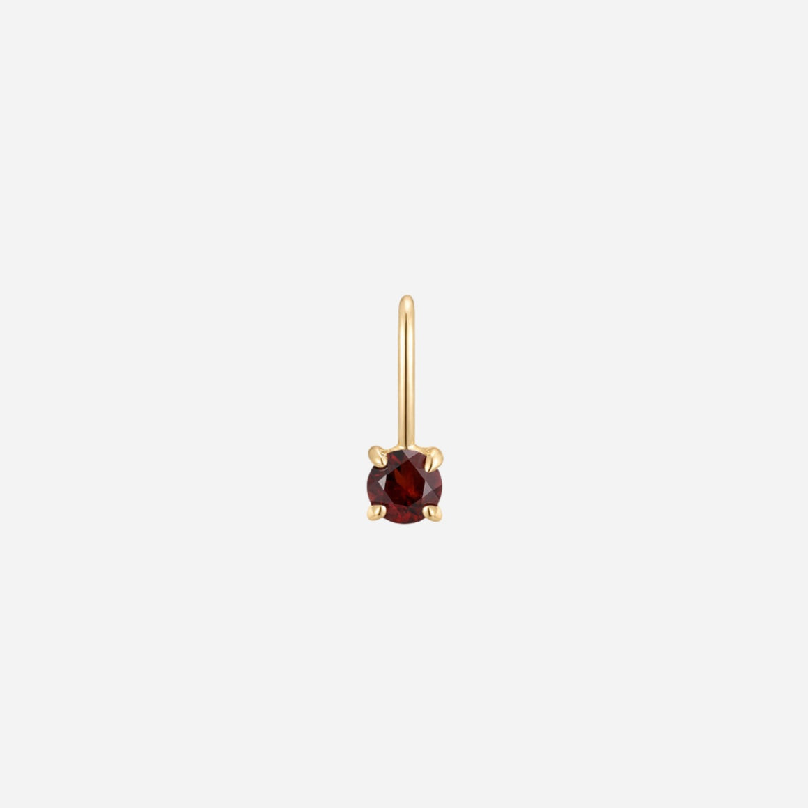january I garnet charm