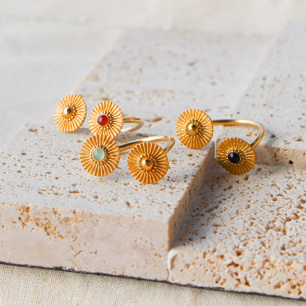 garnet soleil ring