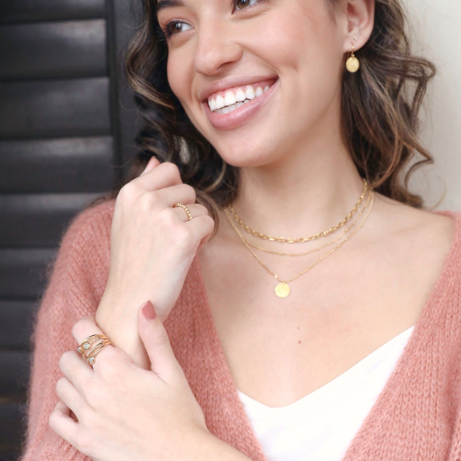 Aventurine gemstone ring