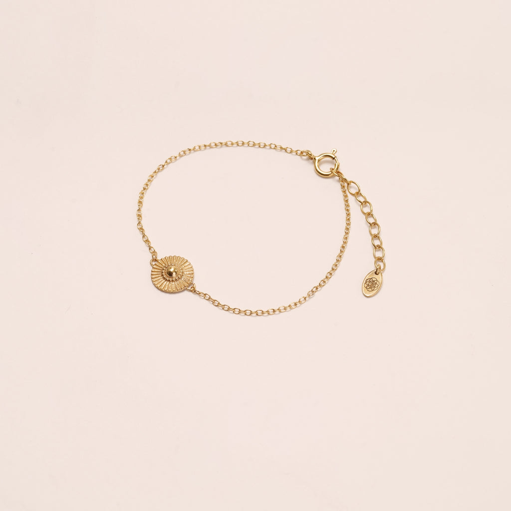 gold soleil chain bracelet