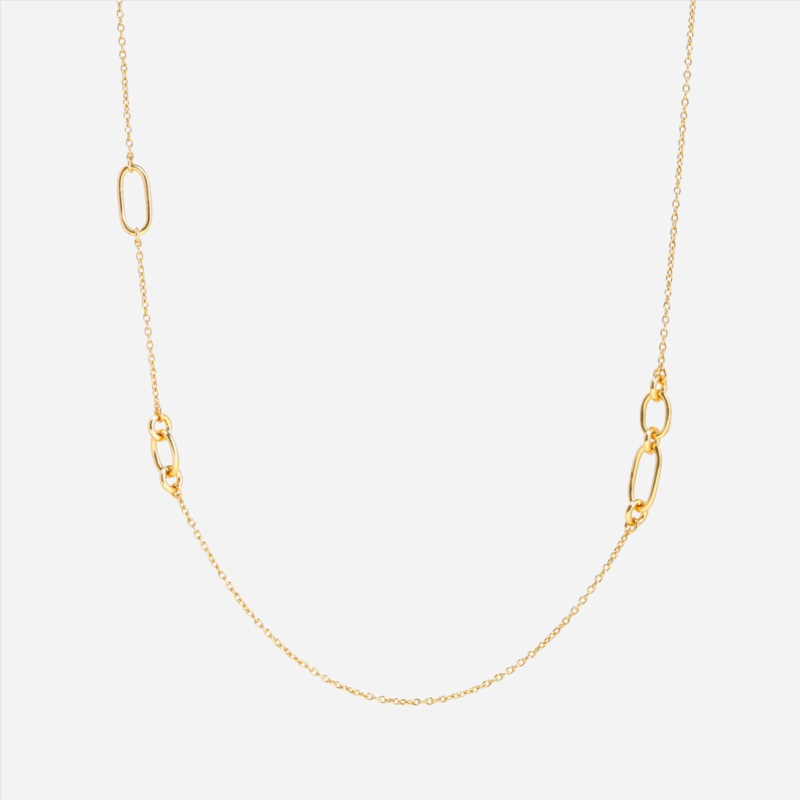 gold long chain necklace