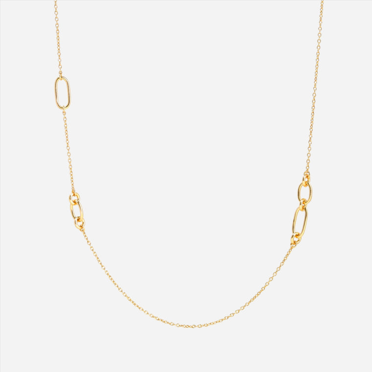 gold long chain necklace