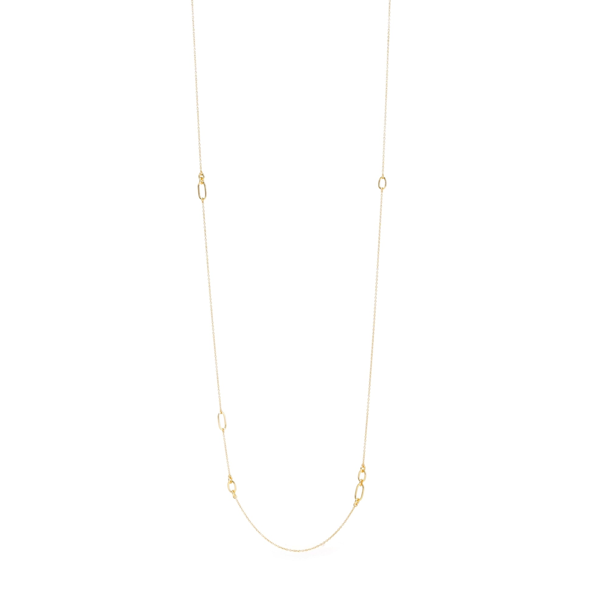 gold long chain necklace