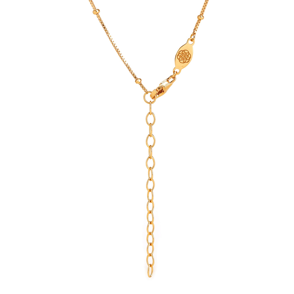 bead chain vermeil gold necklace