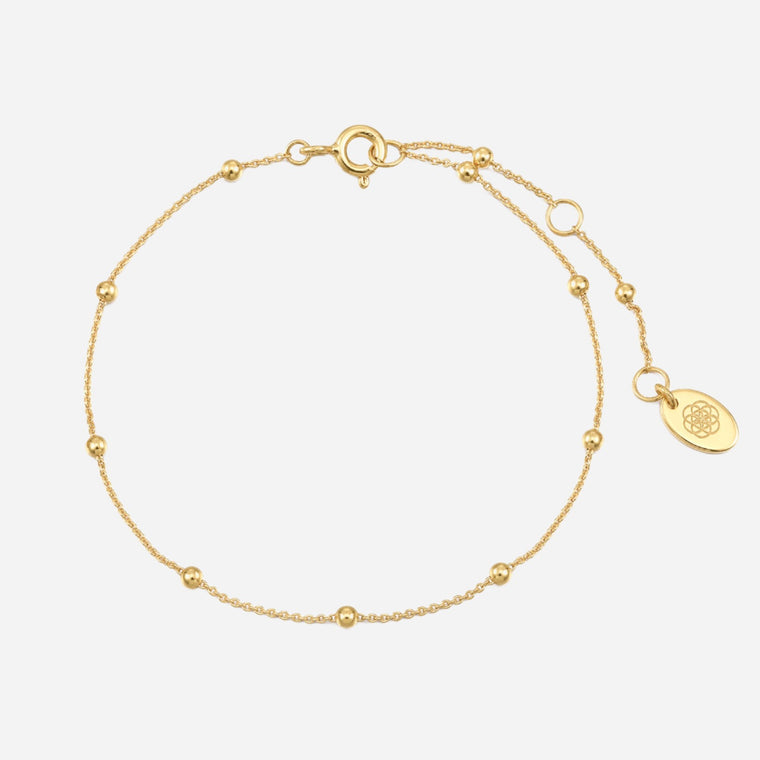 bead satellite chain bracelet