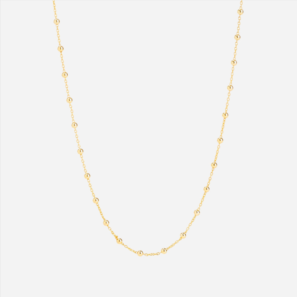 bead chain short necklace