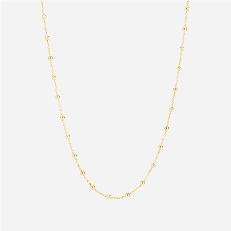 bead chain short necklace