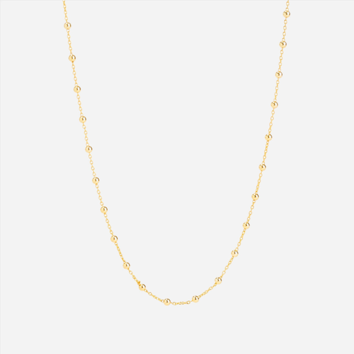 bead chain short necklace