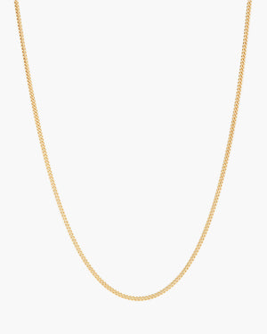curb chain necklace - gold