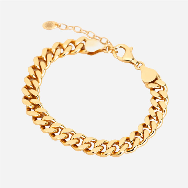 bold curb chain bracelet