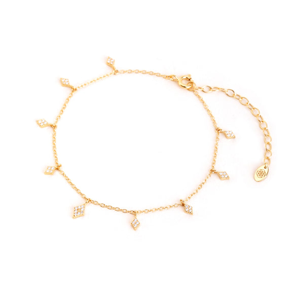 diamond sparkle anklet