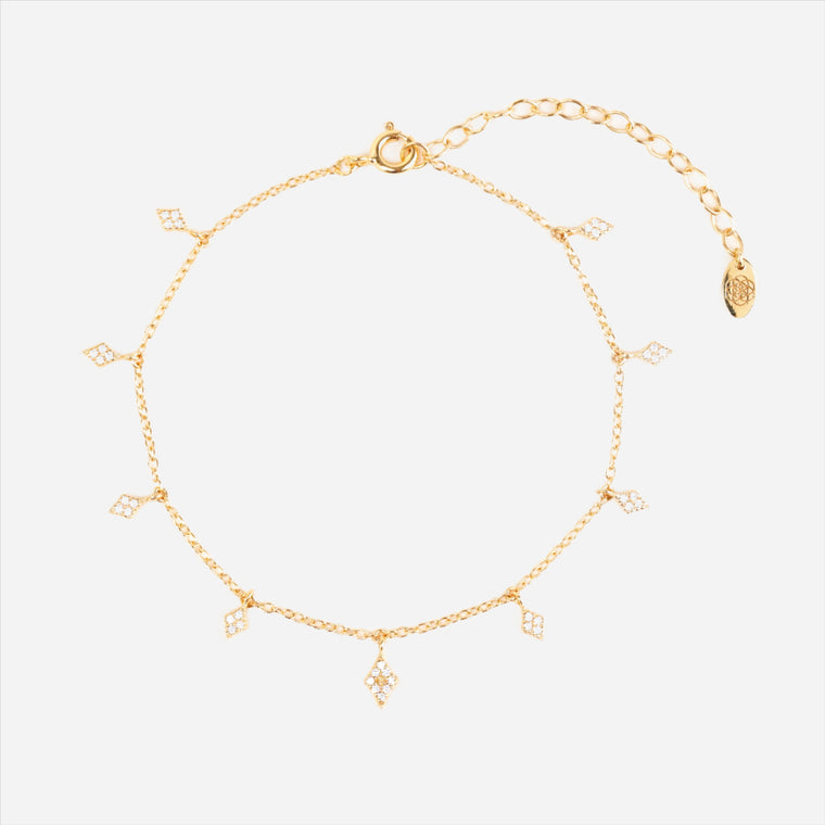 diamond sparkle anklet