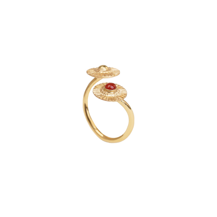 garnet soleil ring