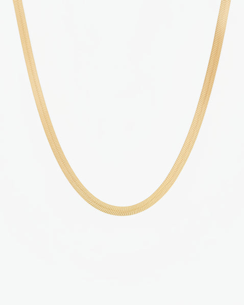 gold herringbone choker
