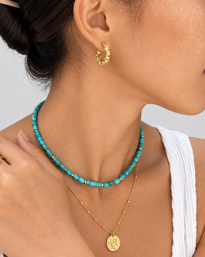 gold bold hoop earrings