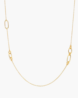 gold long chain necklace