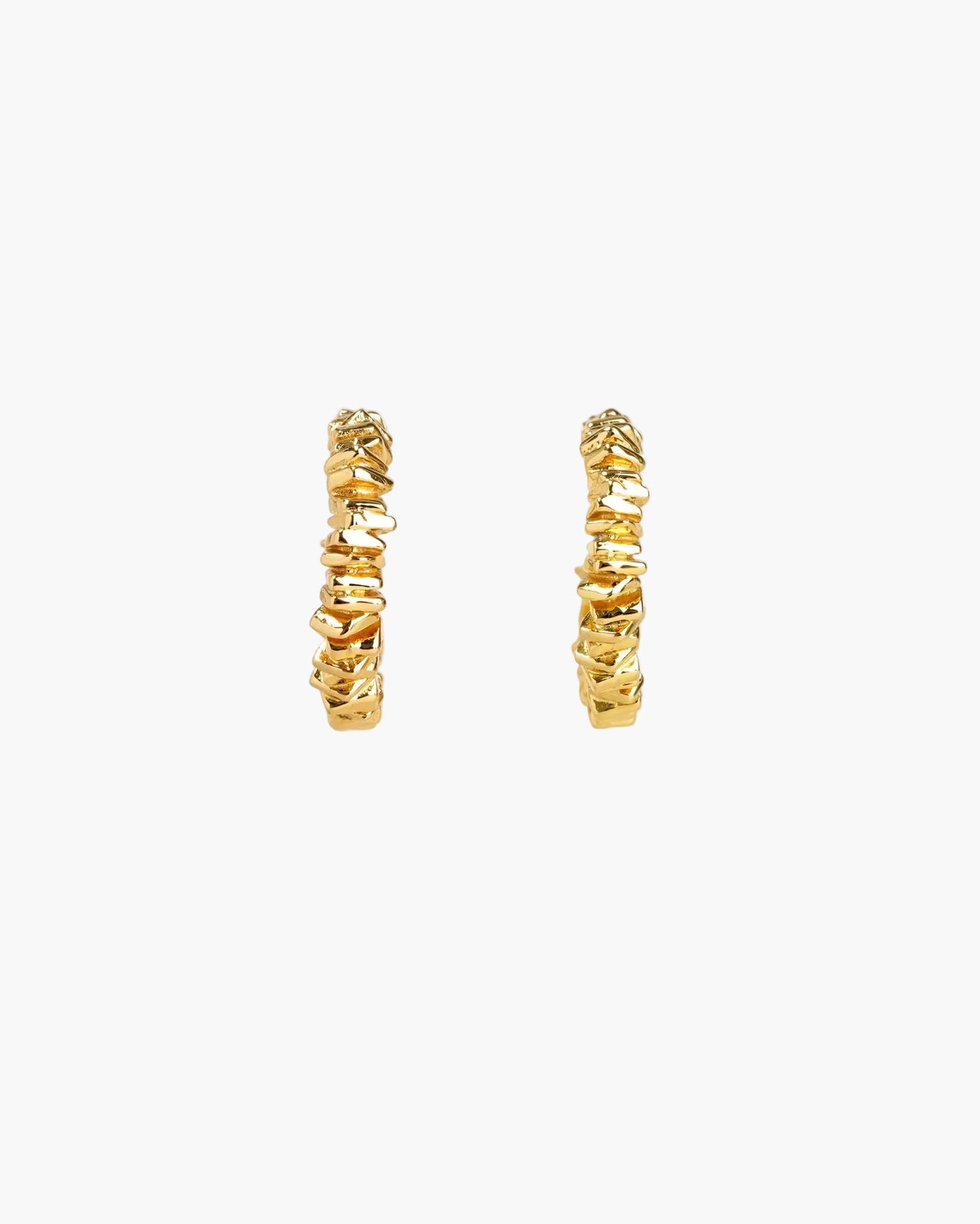 gold bold hoop earrings