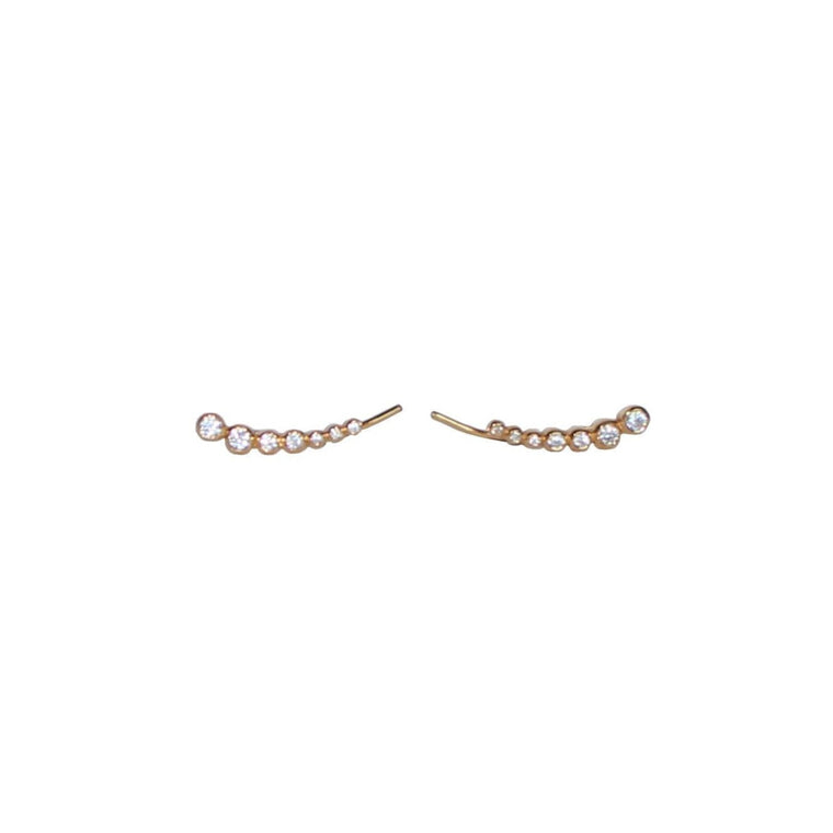gold sparkle ear climbers