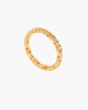 gold twisted eternity ring