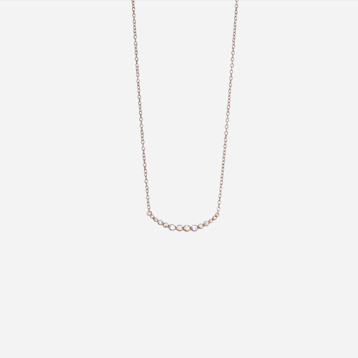 curved bar necklace