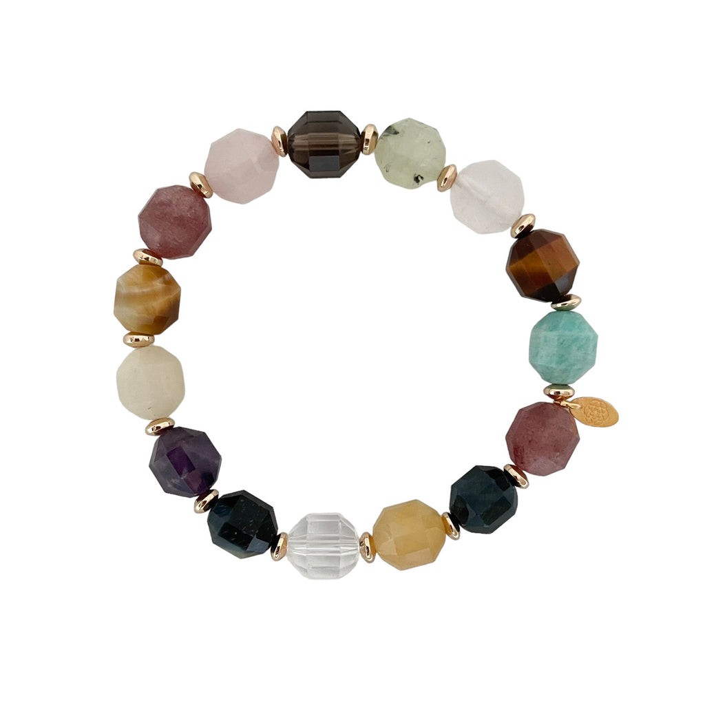 mixed gemstone bracelet