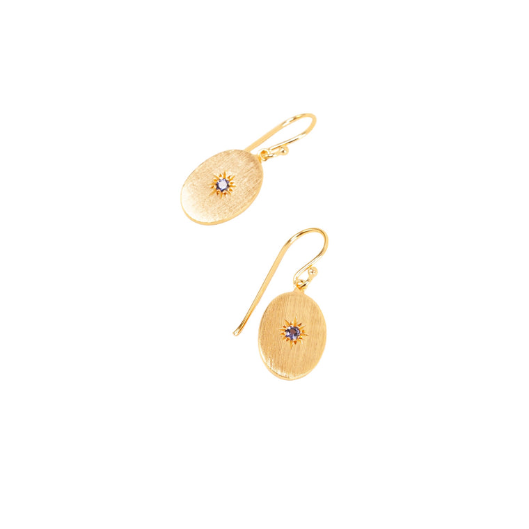 sapphire drop earrings