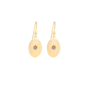 sapphire drop earrings