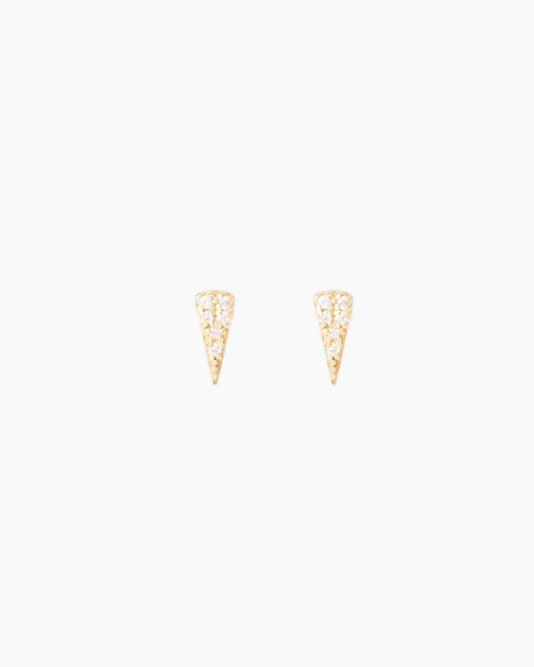 triangle pike stud earrings