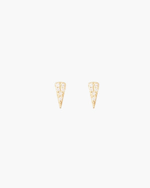 triangle pike stud earrings