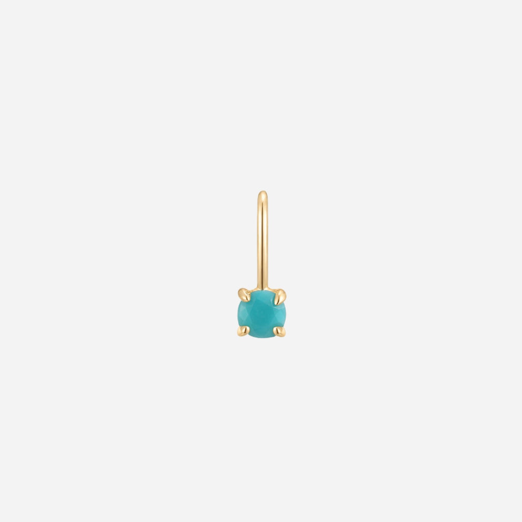 december I turquoise charm